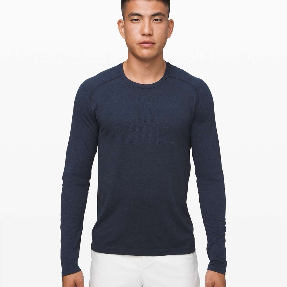 Lululemon Metal Vent Tech Long Sleeve 2.0 Mineral Blue / True Navy Extra Large
